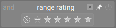 range rating filter